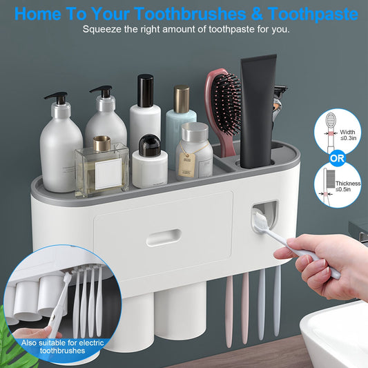 Improving Bathroom Organization and Hygiene with Our Multifunctional Toothbrush Holder